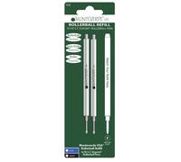 Recharge Rollerball - Monteverde - S.T Dupont - Pointe fine - Encre noire - Lot de 2