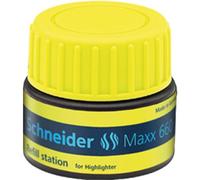 Recharge schneider maxx 660 surligneur job automatique 30ml coloris jaune