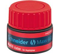 Recharge schneider maxx 660 surligneur job automatique 30ml coloris rouge