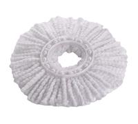 Recharge serpillière microfibre - Compatible balai double bac - Diamètre 35 cm - Blanc
