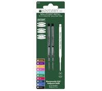 Recharge Soft Roll - Monteverde - S132BU - Encre bleue - Pointe moyenne - Lot de 2
