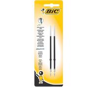 BIC Recharge stylo Atlantis – pointe moyenne – noir – blister 2 unités
