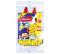 Lot de 2 mops de nettoyage de rechange Vileda Supermocio Soft 11099