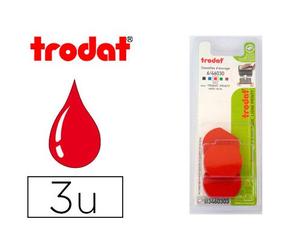 Recharge tampon trodat 46030/46130 rouge blister 3 unités