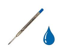 Recharge universelle stylo-bille type parker largeur fine coloris bleu