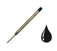 Recharge universelle stylo-bille type parker largeur fine coloris noir