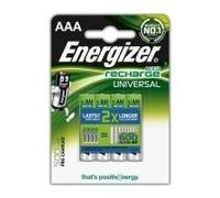 Rechargeable Battery, ENERGIZER Universal, AAA, HR03, 1.2V, 500mAh, 4 pcs