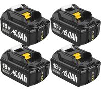 Rechargeable, capacité 6000mAh, tension 18V, 4pcs 6000Ah