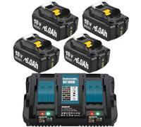 Rechargeable, capacité de 6000mAh, tension de 18V, 4 chargeurs 6.0Ah 6A