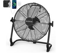 Rechargeable Ventilateur De Sol Pour Intérieur Et Extérieur, 13200Mah Brasseur D'Air Avec Type C Et Usb, 15W 30 Cm Ventilat[QW251]