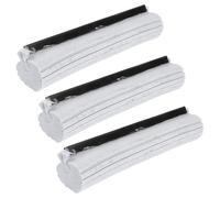 Recharges 3 Pièces de Tête de Balai Éponge Pva | Sèche Vite, Devient Souple Rapidement, Usage Domestique, Tête Ronde, Lot de Rechange pour Balai Serpillère