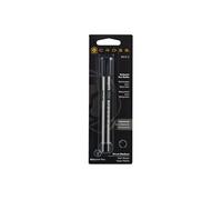 Recharges - Cartouches - Pour stylo-bille - Noir - Pointe moyenne - Cross - 8513-2