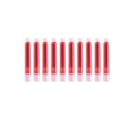 Recharges de cartouches d'encre rouge, 30 pièces, stylo-plume de marque, calibre 3MM universel, d'autres marques sont également adaptées