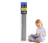 Recharges de mines pour porte-mines - Acier inoxydable | Recharge de mine de crayon avec écriture fluide, croquis, pratique d'examen | Recharges de graphite fournitures de bureau scolaire, utilisation