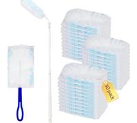 Recharges de plumeau jetables compatibles avec Swiffer Duster 1 handle 30PCS