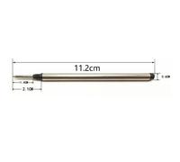 Recharges de stylo à bille à pointe 0.5, 113mm x 6mm, adaptées au stylo à bille pour l'encre allemande Mont Blanc 107878 M506 105159 H-12 P163 M401 M710 6 noirs et 6 bleus