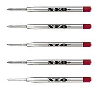 Recharges de stylo à bille de qualité, bon marché mais durables, pointe moyenne. Compatible avec le stylo à bille Parker aussi. Recharge de style G2 fabriquée en Allemagne (5 x ENCRE ROGUE)