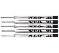 Recharges de stylo à bille en gel, recharges de longue durée. Pointe fine 0.5 mm. Il est compatible avec les stylos à bille Parker. Recharge de style G2 fabriquée en Allemagne (5 x ENCRE NOIRE GEL)
