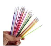 Recharges De Stylos À Gel De 12/24/36/48 Couleurs, Paillettes, Coloration, Dessin, Peinture, Marqueur Artisanal, Papeterie De Chanel, Livraison Directe