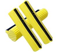 Recharges de tête de vadrouille éponge absorbante,tête de serpillère,tampons de Balai -Pack de 3 tampons éponge de Rechange Mop,Jaune