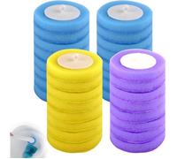 Recharges de têtes-éponges jetables pour brosse WC (Lot de 72) - Violet