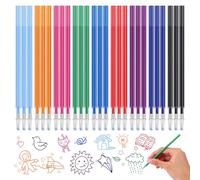Recharges Effaçables à Encre Thermosensible - 27Pcs 9 Colors Tip 0.7 Mmplastic Compatible With Legami Recharges à Encre Effaçable, 13 Cm Recharge Pour Stylo Gel Pour Le Bureau, L'école, Les CréAtifs