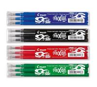 Recharges Frixion Pilot assorties - PILOT - Roller - Moyenne - Effaçable - Lot de 4