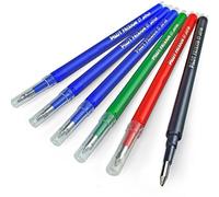 Recharges Pilot Frixion Ball - 0,7 mm Medium - Pack de 6 - Noir, bleu, rouge et vert