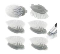 Recharges pour brosse à vaisselle OXO | Lot de 6 brosses à vaisselle de rechange pour brosse à récurer (gris)