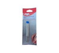 Recharges pour stylo à bille - Bleu - Compatible Parker - Pointe fine - Lot de 2 recharges