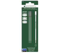 Recharges pour stylo bille - Dupont - Bleu - Pointe moyenne - Lot de 2 recharges