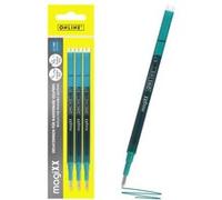 Recharges pour stylo roller - Encre gel - Turquoise - Effaçable - 0,7mm - Online