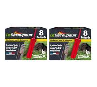 Recharges X8 pour Détaupeur : Solution puissante contre les taupes et rats taupiers - lot de 2 (16 pétards au total)