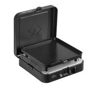 CADAC - 1 Cook Turbo FFD Flat Plate - barbecue - Barbecues portables - Surface de cuisson en acier inoxydable - Incl. Housse de protection - Camping - Les incontournables du barbecue - Noir