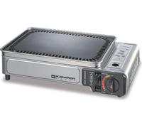 Plancha gaz portable 2300W Kemper plaque anti adhésive + Valise de transport
