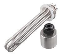 Réchauffeur tubulaire électrique DN50 220 3750 W 2" avec couvercle en acier inoxydable et anneau en silicone