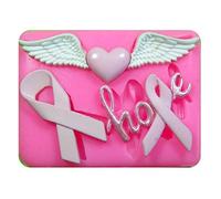 Recherche Contre le Cancer sensibilisation rubans Hope Moule en silicone Moule pour décoration gâteau glaçage pour gâteau Sugarcraft outil de fées Blessings
