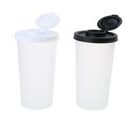 Récipient à condiments Shaker à épices résistant à l ' humidité 2 pièces pour les pique-niques et les voyages distributeur de sels et de poivrons de capacité essentiels pour les pique-niques
