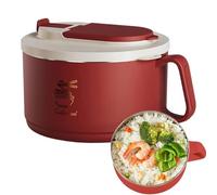 Récipient à déjeuner de grande capacité avec poignée anti-brûlure 1650 ml | Grande boîte à déjeuner pour salade, fruits, maison, bureau, école, appartement, dortoir, pique-nique, camping