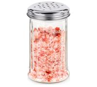 Récipient à épices en verre - VILDE - 350 ml - 7,5 x 13,5 cm - Couvercle avec trous - Transparente - Verre épais