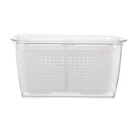 Récipient à Fraises pour Réfrigérateur 4, 5 L Blanc Pet | Conservation des Baies Raisin, Usage la Cuisine, Boîte pour Réfrigérateur