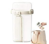 Récipient à salade - Double couche avec fourchette et cuillère - Anti-fuite - Pour la maison, le bureau, le congélateur, le camping, l'extérieur, les fêtes, les noix, les collations et