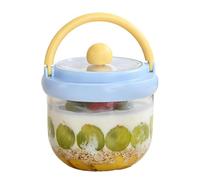 Récipient à salade pour déjeuner - 600 ml - Anti-fuite - Avec poignée | Bocal alimentaire portable pour fruits, légumes, collations, travail, voyage, pique-nique, bureau, gym, camping