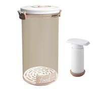 Récipient alimentaire anti-fuite - Couvercle hermétique - Boîtier transparent - Protection sous vide résistante à l'humidité - Récipient modulaire peu encombrant - Étanche et transparent