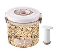 Récipient alimentaire anti-fuite - Couvercle hermétique - Boîtier transparent - Protection sous vide résistante à l'humidité - Récipient modulaire peu encombrant - Étanche et transparent