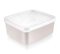Récipient alimentaire avec couvercle - Orion - 650 ml - 14x12,5x5,5 cm - Beige - Fermeture hermétique - Sans BPA