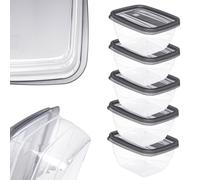 Récipient alimentaire Curver Vedo 5 x 0,25 L, gris