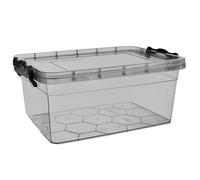 Récipient alimentaire en plastique - ORION - 5L - Gris foncé - Sans BPA - 30x20x13 cm - Résistant de -25°C à +95°C