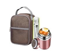 Récipient alimentaire isotherme 1,2L Bocal Sous Vide Anti-Fuite avec | Boîte à lunch chaud pour pique-nique sports mer plage camping randonnée escalade travail vacances