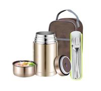Récipient alimentaire isotherme 1,2L Bocal Sous Vide Anti-Fuite avec | Contenants lunch box pour camping pique-nique sports outdoor randonnée escalade travail